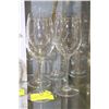 Image 1 : SET OF FOUR CRYSTAL WINE GLASSES