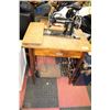Image 1 : KAYSER SEWING MACHINE IN ANTIQUE PEDDLE CABINET