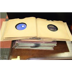 FOUR BINDERS OF 78RPM RECORDS