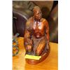 Image 1 : WOODEN "KING TAWHIAO" FIGURE SIGNED ALLAN DAVEY