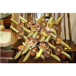 BRASS AND COPPER WALL HANGING 1960'S