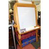 Image 1 : WOODEN DOUBLE SIDED CHILDRENS EASEL WITH