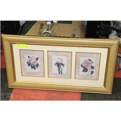 GOLD TONE FRAMED PICTURE