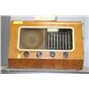 Image 1 : ANTIQUE PYE WATERFALL WOODEN RADIO WITH FUSES