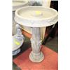 Image 1 : CONCRETE MUSHROOM BIRDBATH 15"X23"