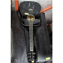 BLACK JERZEY GUITAR WITH BAG CASE