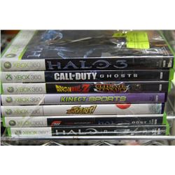 BUNDLE OF 7 ASSORTED XBOX 360 GAMES