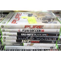 BUNDLE OF 7 ASSORTED XBOX 360 GAMES