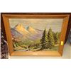 Image 1 : MOUNTAIN HUES BY ROBERT WOOD FRAMED PICTURE