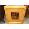 Image 1 : COPPER WICKER AND BAMBOO FRAMED PANTHER PICTURE