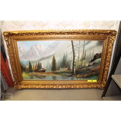 HEAVY FRAMED OIL ON CANVAS BY J. GRECO