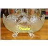 Image 1 : VINTAGE FOOTED GLASS FRUIT BOWL