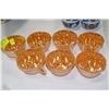 Image 1 : SEVEN FIRE KING LUSTER WARE CUPS
