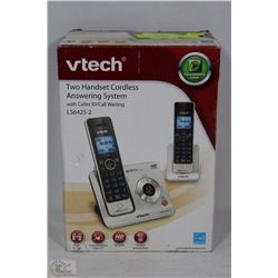 V-TECH 2 HANDSET CORDLESS HOME PHONE WITH