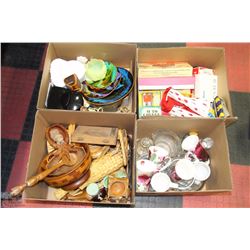 4 BOXES OF ESTATE MISC