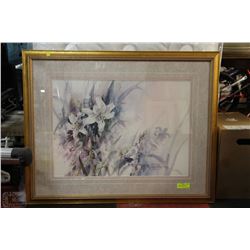 "SPRING LILLIES" BY BRENT HEIGHTON FRAMED PRINT