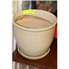 Image 1 : BEIGE CERAMIC PLANT POT