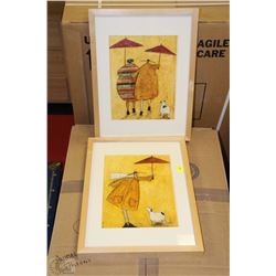 PAIR OF SHOWHOME PICTURES 12"X17" EACH