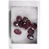 Image 1 : #36-NATURAL ENHANCED RED RUBY GEMSTONES 10PCS   (128CT)