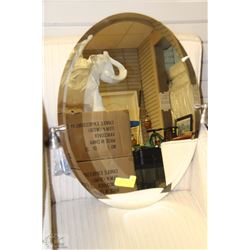 BEVELLED OVAL MIRROR - 19" X 2'2"