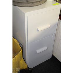 2 DRAWER METAL FILING CABINET