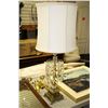 Image 1 : BRASS & CRYSTAL PRISM LAMP