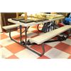 Image 1 : 2-PC EASY-FOLD FLAT 8 PERSON PICNIC TABLE