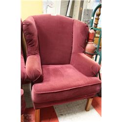 BURGUNDY HIGHBACK CHAIR