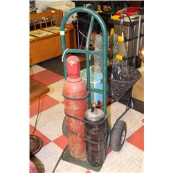 DOLLY WITH OXY & ACETELYNE CYLINDERS