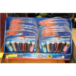 LOT OF 12 BEAMMASTER LED FLASHLIGHTS