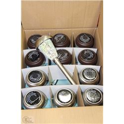 CASE OF 12 SOLAR GARDEN LIGHTS