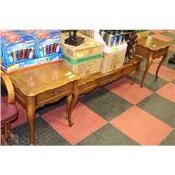 COFFEE TABLE & THREE END TABLES