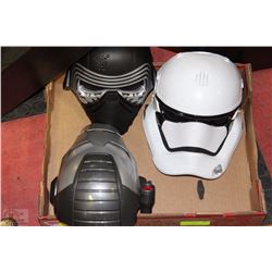 ANIMATED MASKS INCLUDING IRON MAN,STORM TROOPER