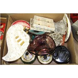 FLAT OF COLLECTION OF ASHTRAYS INCLUDING