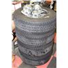 Image 1 : SET OF 4 CHEVY 1500 FIRESTONE TIRES W/6 BOLT