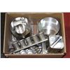 Image 1 : STAINLESS STEEL CANDLE MAKING MOLDS. ASSORTED SIZE