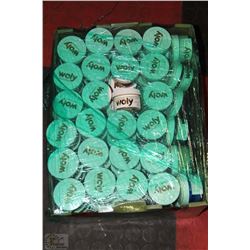 LOT OF 114 JARS NEW WOLY SHOE POLISH CREAM VARIOUS