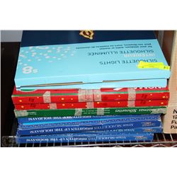 LOT OF 10 CHRISTMAS INDOOR SILHOUETTES LIGHTS