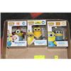 Image 1 : LOT OF 3 FUNKO POP MINIONS, FIRE ALARM MINION,