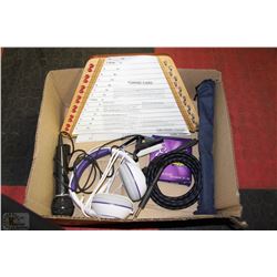 BOX W/GUITAR ACCESSORIES, MUSICAL