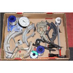 LARGE FLAT FULL OF PLUMBING TOOLS &