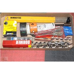 FLAT FULL OF DRILL BITS - VARIOUS SIZES