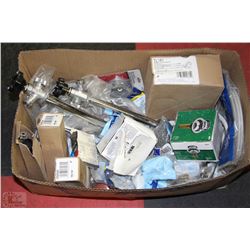 LARGE BOX FULL OF NEW PLUMBING SUPPLIES