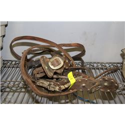 LEATHER HALTER FOR HORSE