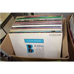 BOX W/ 30 CLASSIC LP ALBUMS INCL. BB KING,