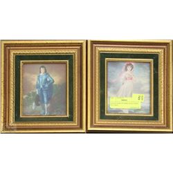 ESTATE PAIR OF PINKY & BLUEBOY PICTURES