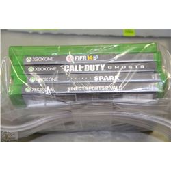 LOT OF 5 XBOX ONE GAMES INCLUDING CALL OF DUTY