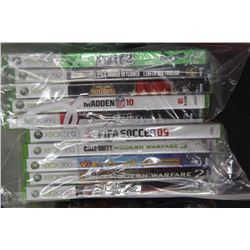 LOT OF 10 XBOX 360 GAMES INCL., CALL OF DUTY