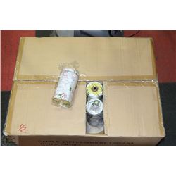 CASE OF 192 CANDLE TINS