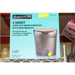6 SHEET PAPER SHREDDER